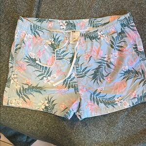 H&M Tropical Floral Swim Shorts